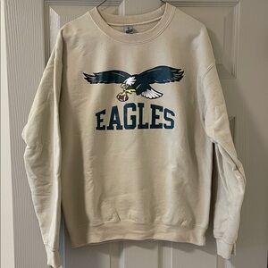 Gildan Eagles Beige Crewneck Sweater